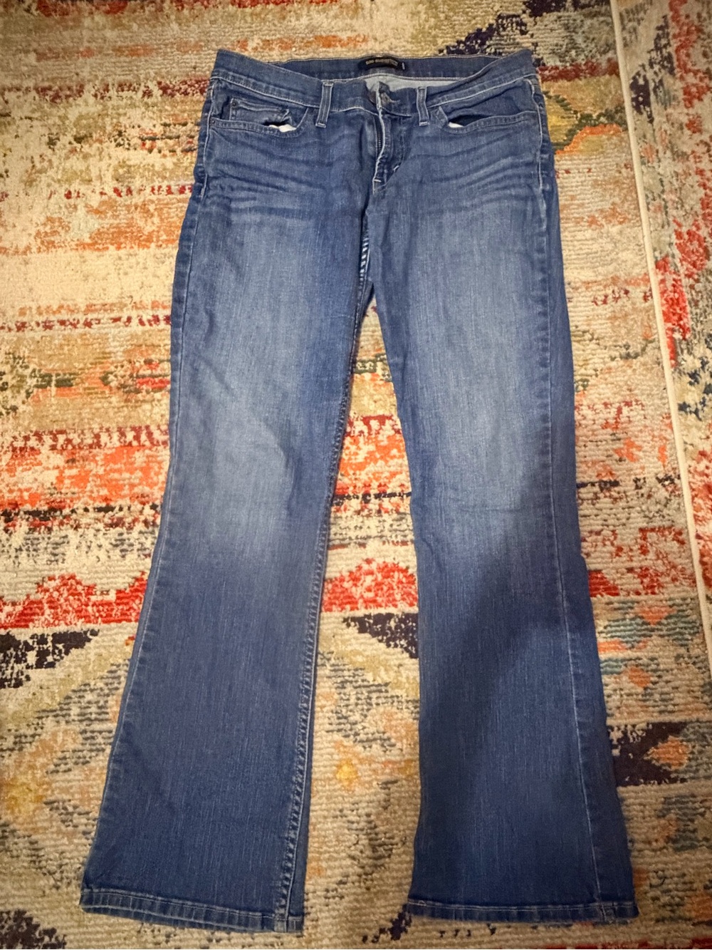 Size 11 Juniors Levi's Too Super Low Women's Dark Blue Jeans